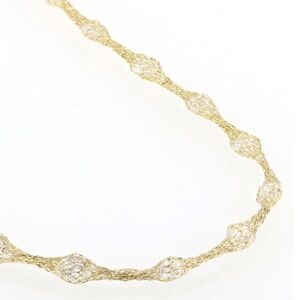 14k Gold CZ Necklace